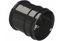 S2000 PIPE COUPLER; 3\"/82MM BLACK