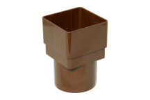 FLO DPSQ/RD DOWNPIPE ADAPTOR; BROWN