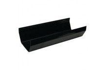 E.TUPLING 114MM SQUARE GUTTER - 4M - BLACK