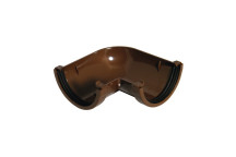 FLOPLAST MINIFLO GUTTER 90DEG ANGLE BROWN