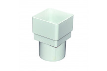 FLO DPSQ/RD DOWNPIPE ADAPTOR; WHITE