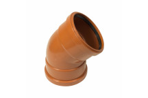 FLO UNDERGRD BEND 45DEG (2XSCKT); 110MM