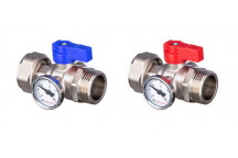 3/4\" M X 1\" SWIV BALL VALVE BLK HANDLE