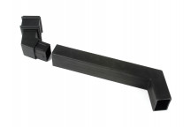 100MM X 75MM RECTANGULAR CAST IRON EFFECT ADJUSTABLE FRONT PROJECTION OFFSET