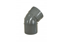 E.TUPLING SOLVENT SOIL 135DEG SINGLE-SOCKET BEND - SOLVENT GREY