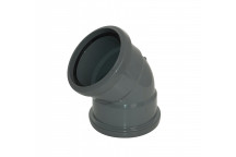 FLOPLAST RING-SEAL 135 D/S BEND;4\"/110MM SOIL ANTHRACITE GREY AG
