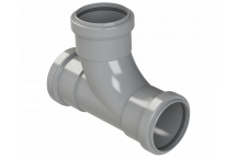 PUSHFIT SWEPT TEE 91.25DEG; 50MM GREY