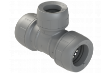 POLYPLUMB BRANCH REDUCED TEE; 28X28X22MM