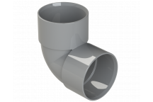 S/WELD KNUCKLE BEND 90DEG; 40MM GREY