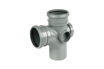 FLOPLAST RING-SEAL ACCESS BRANCH 92.5DEG;4\"/110MM SOIL GREY