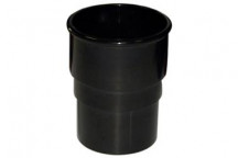 E.TUPLING 68MM ROUND DOWNPIPE SOCKET - BLACK
