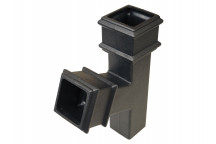 65MM SQUARE CAST IRON EFFECT 112.5° BRANCH