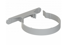 POLYPIPE RING-SEAL PIPE CLIPS (PLASTIC);6\"/160MM GRY