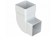 DPSQ65 92.5 DEGREE OFFSET BEND; WHITE