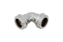FLO UNI 90 DEG BEND; 32MM CHROME