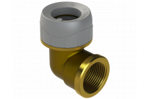 POLYPLUMB FEMALE ELBOW BRASS; 22MMX3/4\"