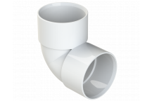 S/WELD KNUCKLE BEND 90DEG; 40MM WHITE