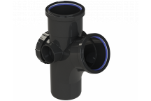 POLYPIPE RING-SEAL ACCESS BRANCH;4\"/110MM 112.5D BLK