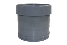 E.TUPLING 4\" SOIL SINGLE-SOCKET COUPLER - GREY