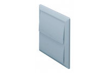 DOMUS 100MM RIGID DUCT OUTLET WITH GRAVITY FLAPS - GREY
