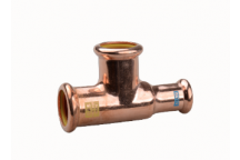 WATERGAS COPPER PRESS - END REDUCED TEE - 22 X 22 X 15