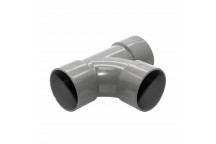 FLOPLAST S/WELD SWEPT TEE 92.5 DEG; 32MM GREY