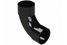 S/WELD SWEPT BEND 92.5DEG; 50MM BLACK