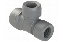 POLYPLUMB BRANCH & ONE END REDUCED TEE 28X22X22