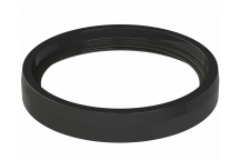 POLYPIPE 82MM SOLVENT SOIL RING SEAL ADAPTOR BLACK