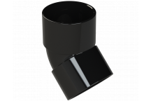 S/WELD OBTUSE BEND 45DEG; 32MM BLACK