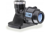 PLASSON WALL PLATE ELB 1/2\" X 1/2\"HEAVY