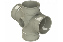 S2000 DOUBLE BRANCH;4\"/110MM 87.5DEG SOLV GREY