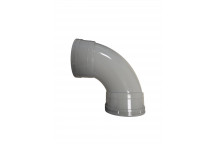 E.TUPLING SOLVENT SOIL 92.5DEG DOUBLE-SOCKET BEND - SOLVENT GREY