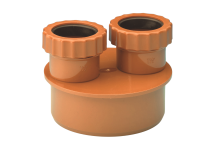 E.TUPLING UNDERGROUND 40-40MM DOUBLE WASTE ADAPTOR