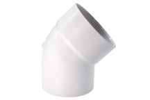 FLOPLAST RING-SEAL BOTTOM OFFSET BEND 135D;4\"/110MM WHITE