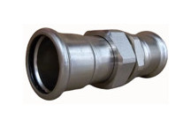 SS 316 PRESS - PRESS UNION ADAPTER - WITH FLAT SEAL - 15MM