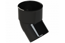 S/WELD SPIGOT BEND 45DEG; 50MM BLACK