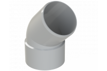 POLYPIPE RING-SEAL OFFSET BEND; 3\"/82MM 135 DEG GREY