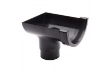 112MM ROUNDSTYLE CAST IRON EFFECT STOPEND OUTLET