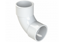 POLYPIPE S2000 40MM MUPVC 92.5DEG SWEPT BEND - WHITE