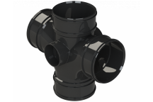 S2000 DOUBLE BRANCH;4\"/110MM 87.5DEG BLK