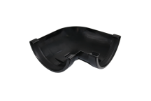 E.TUPLING 150MM 90DEGREE GUTTER ANGLE HALF ROUND KOMMERCIAL BLACK