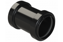 PUSHFIT STRAIGHT COUPLING; 40MM BLACK