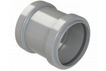 PUSHFIT STRAIGHT COUPLING; 50MM GREY
