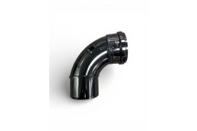 E.TUPLING 4\" SOIL SINGLE-SOCKET 90DEG BEND - BLACK