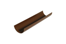 FLOPLAST MINIFLO 2M GUTTER BROWN