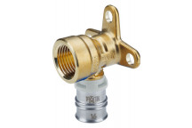 FRANKISCHE ALPEX 35MM WALL MOUNTING ELBOW 16MM - ½” FT