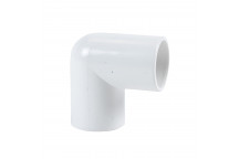 FLO OVERFLOW KNUCKLE BEND 90 DEG; WHT