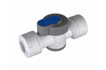 POLYPLUMB SHUT-OFF VALVE WHITE;15MMX15MM