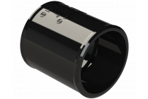 POLYPIPE S2000 40MM MUPVC STRAIGHT COUPLING - BLACK